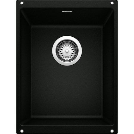 Blanco Precis Silgranit Undermount Bar Sink - Coal Black 442932